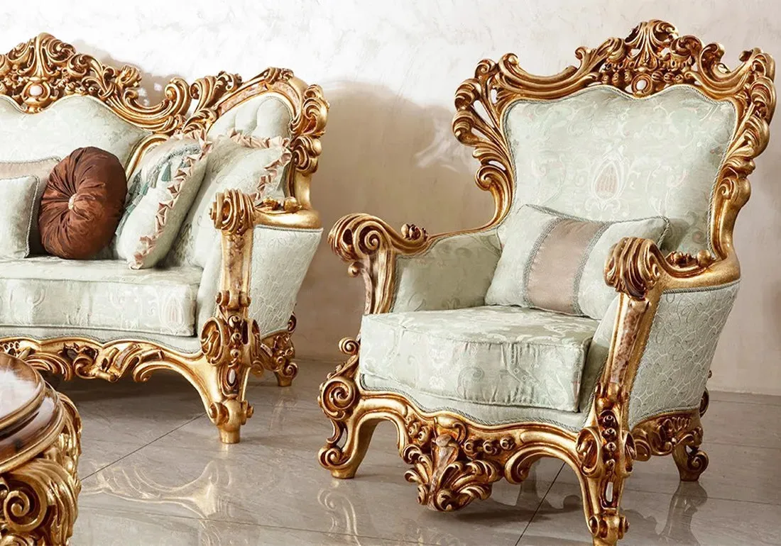 Royal Design Hand Carved Sultan Sofa Set