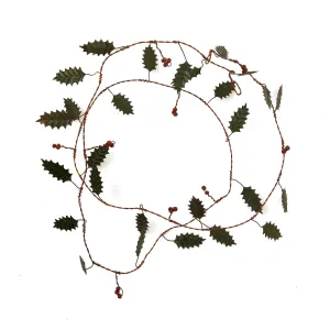 Rustic Holly Garland