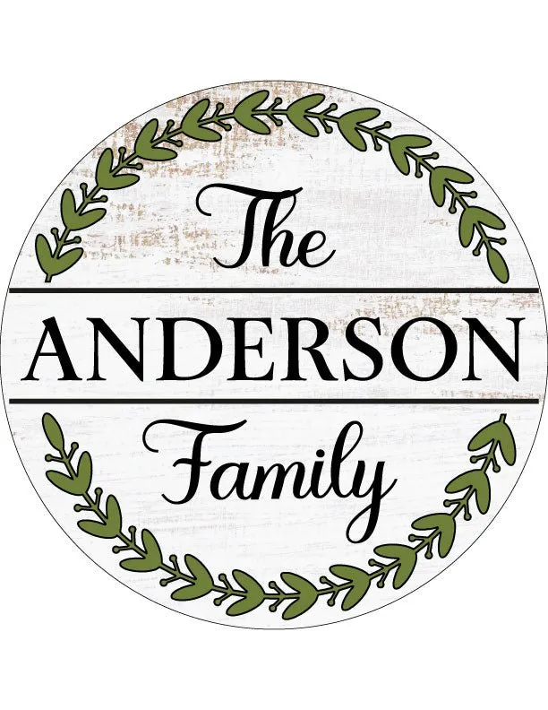 Rustic Personalized Front Door Decor