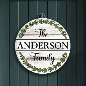 Rustic Personalized Front Door Decor