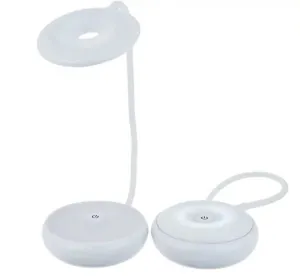 Set of 2 Mini Bendable LED Lamps w/ Brightness Control White,