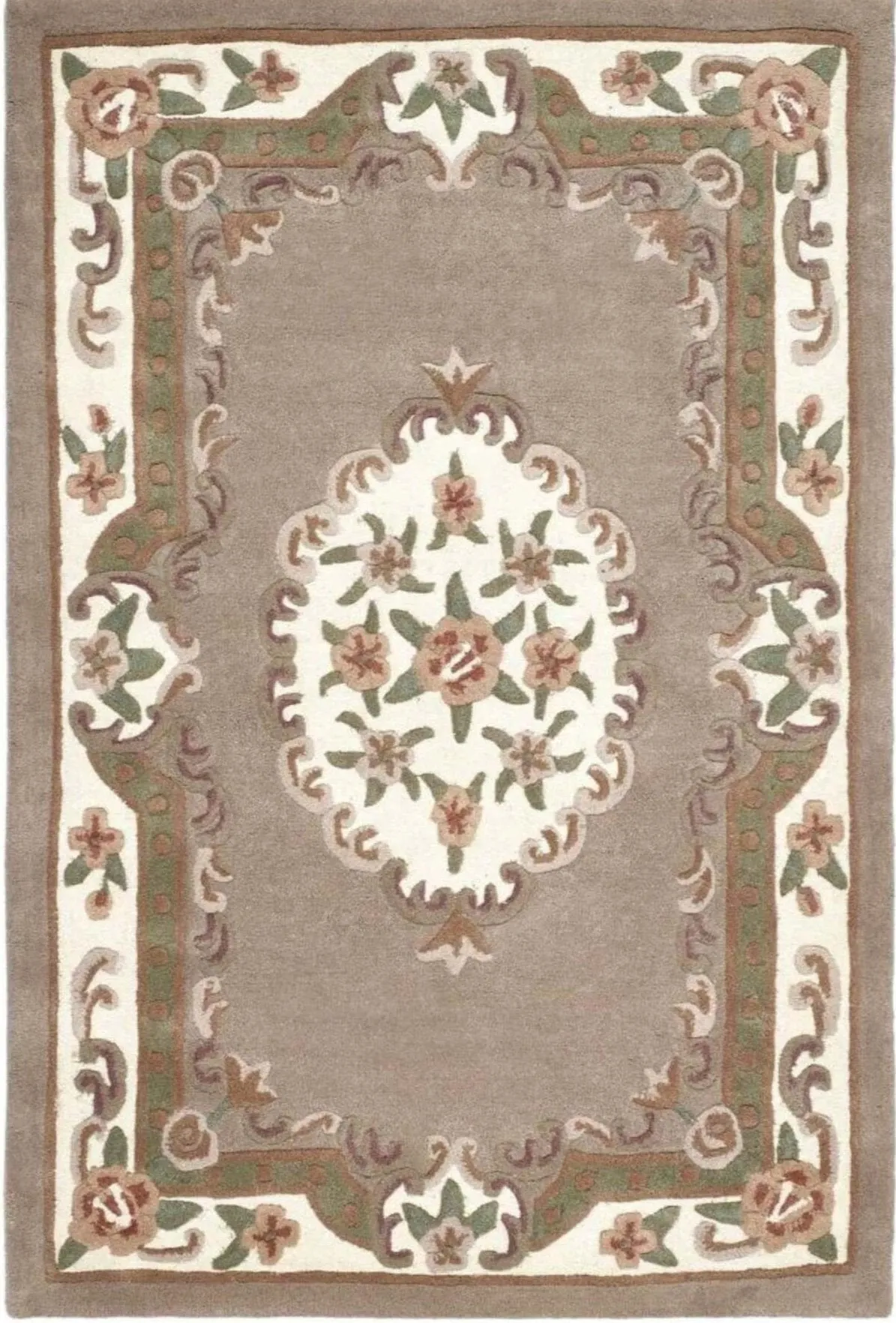 Shensi Beige Medallion Rug