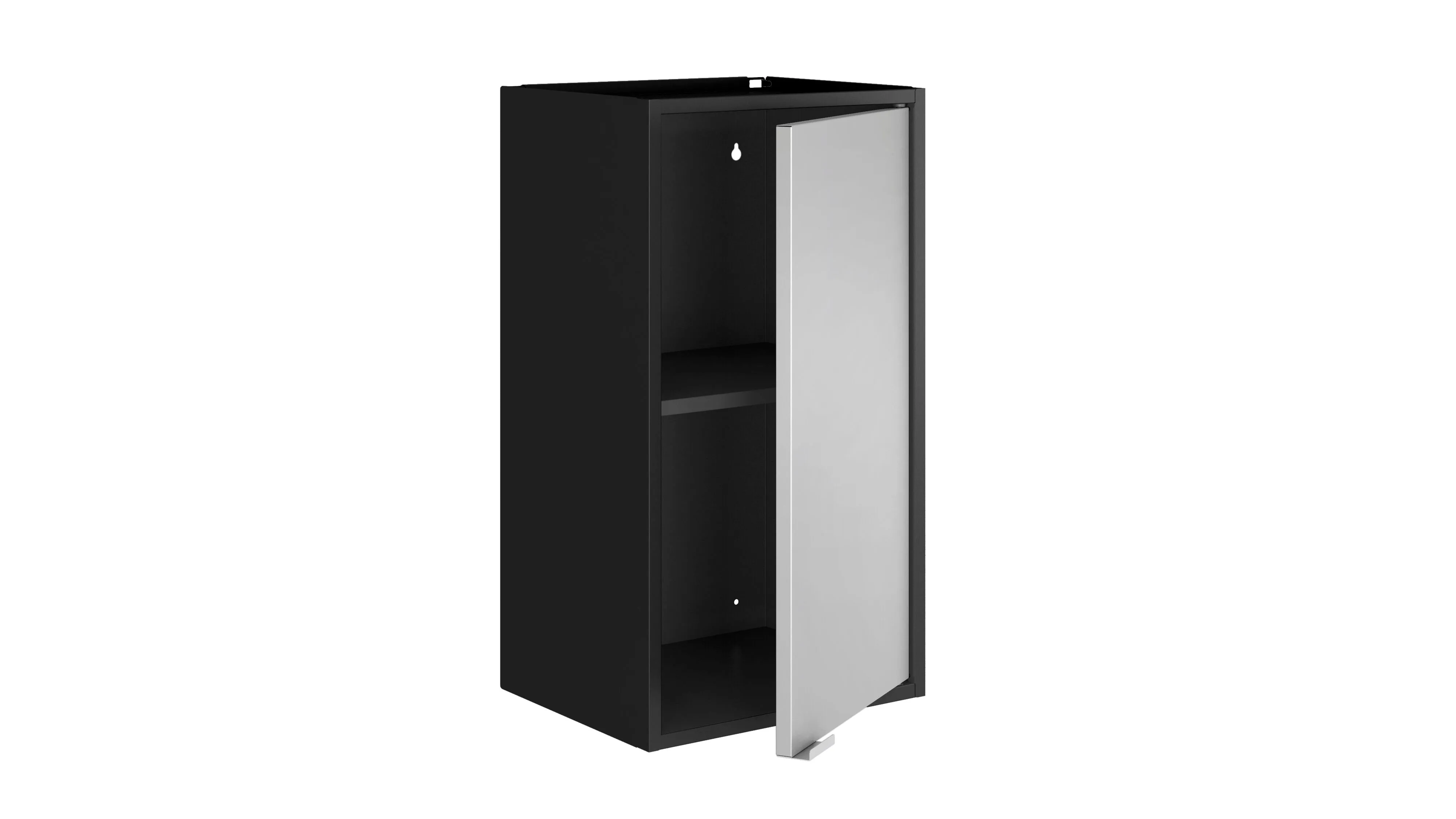 Smart 13.77" Floating Cabinet in Black and Grey