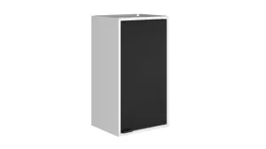 Smart 13.77" Floating Cabinet in White and Black