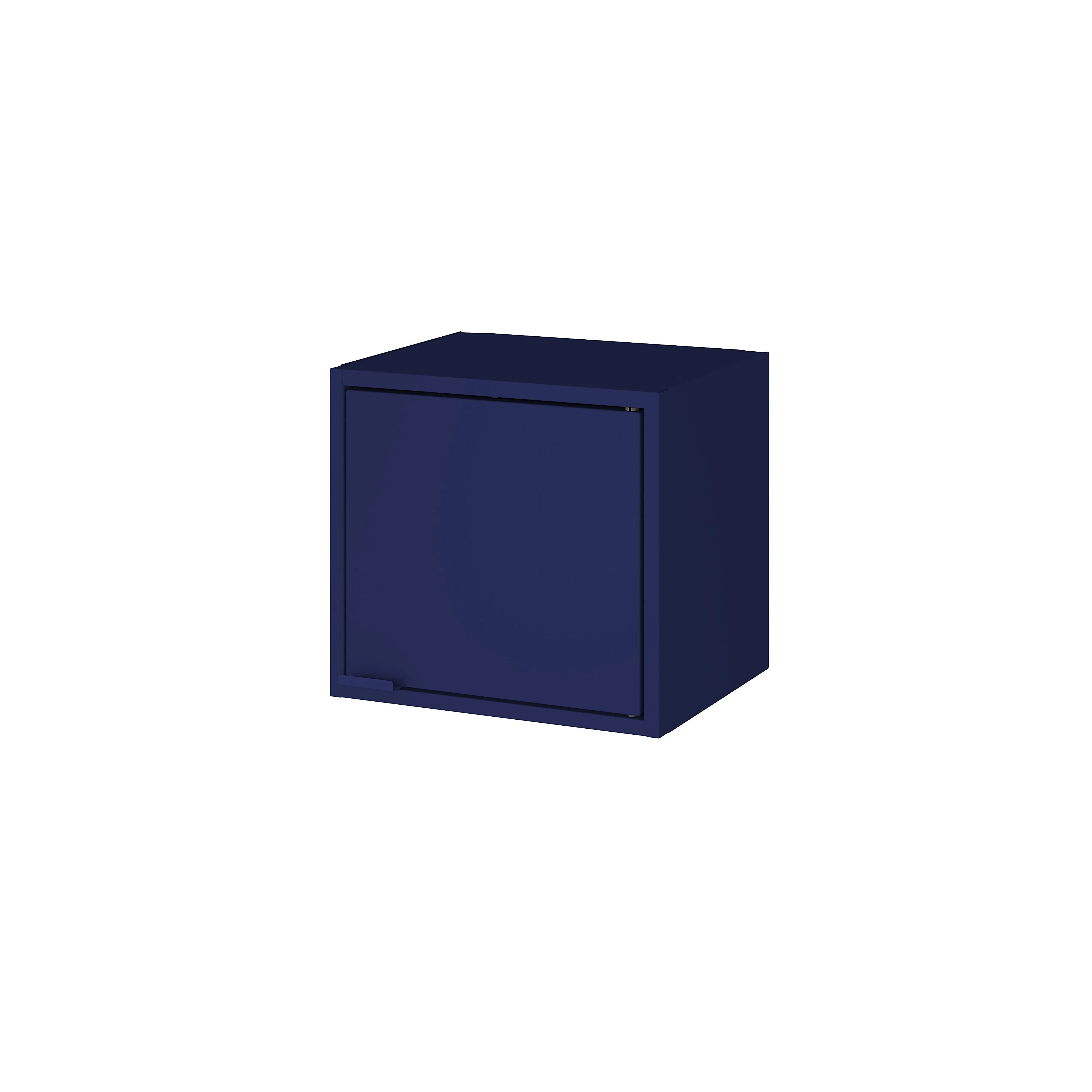 Smart 4-Piece 13.77" Floating Cabinet and Display Shelf in Blue