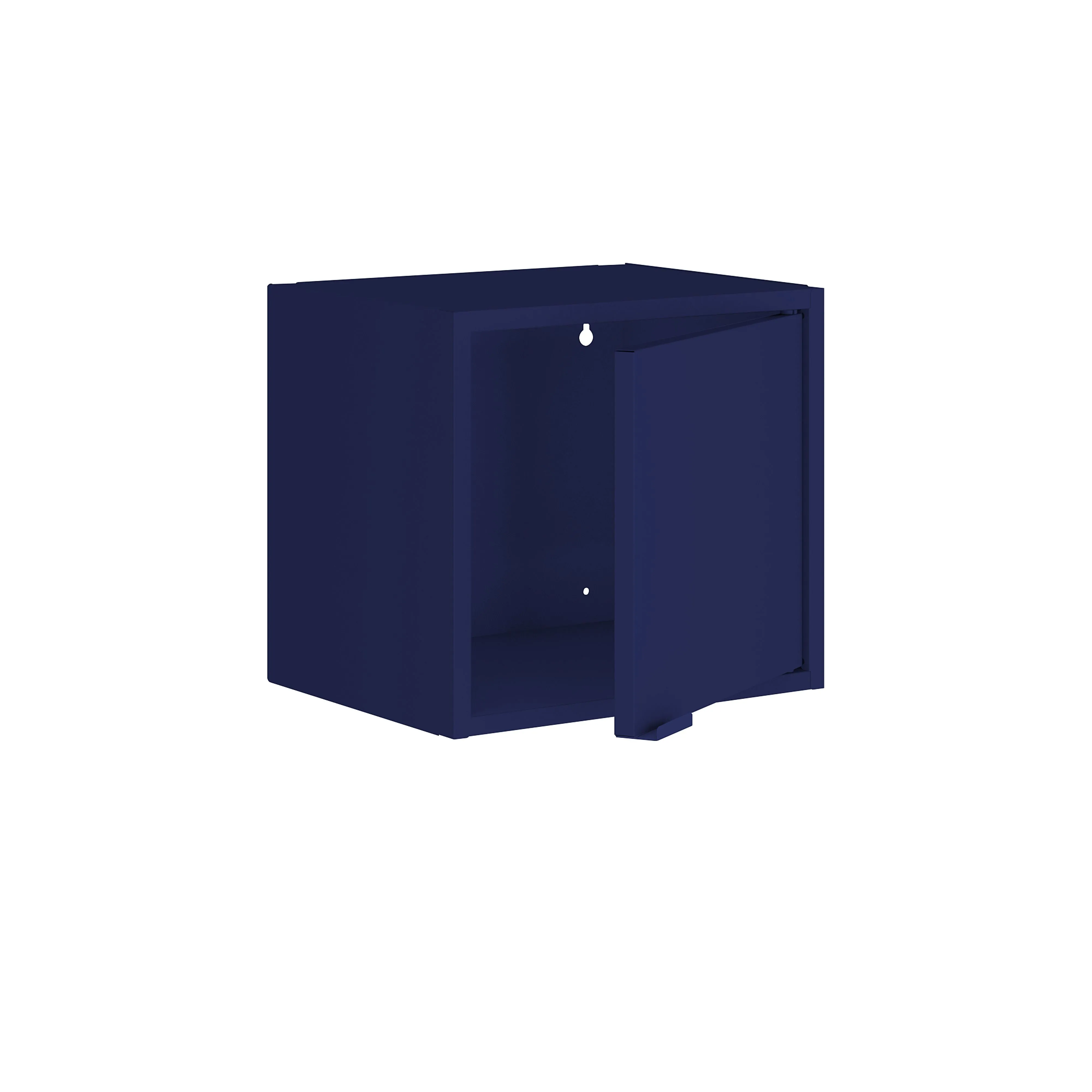 Smart 4-Piece 13.77" Floating Cabinet and Display Shelf in Blue