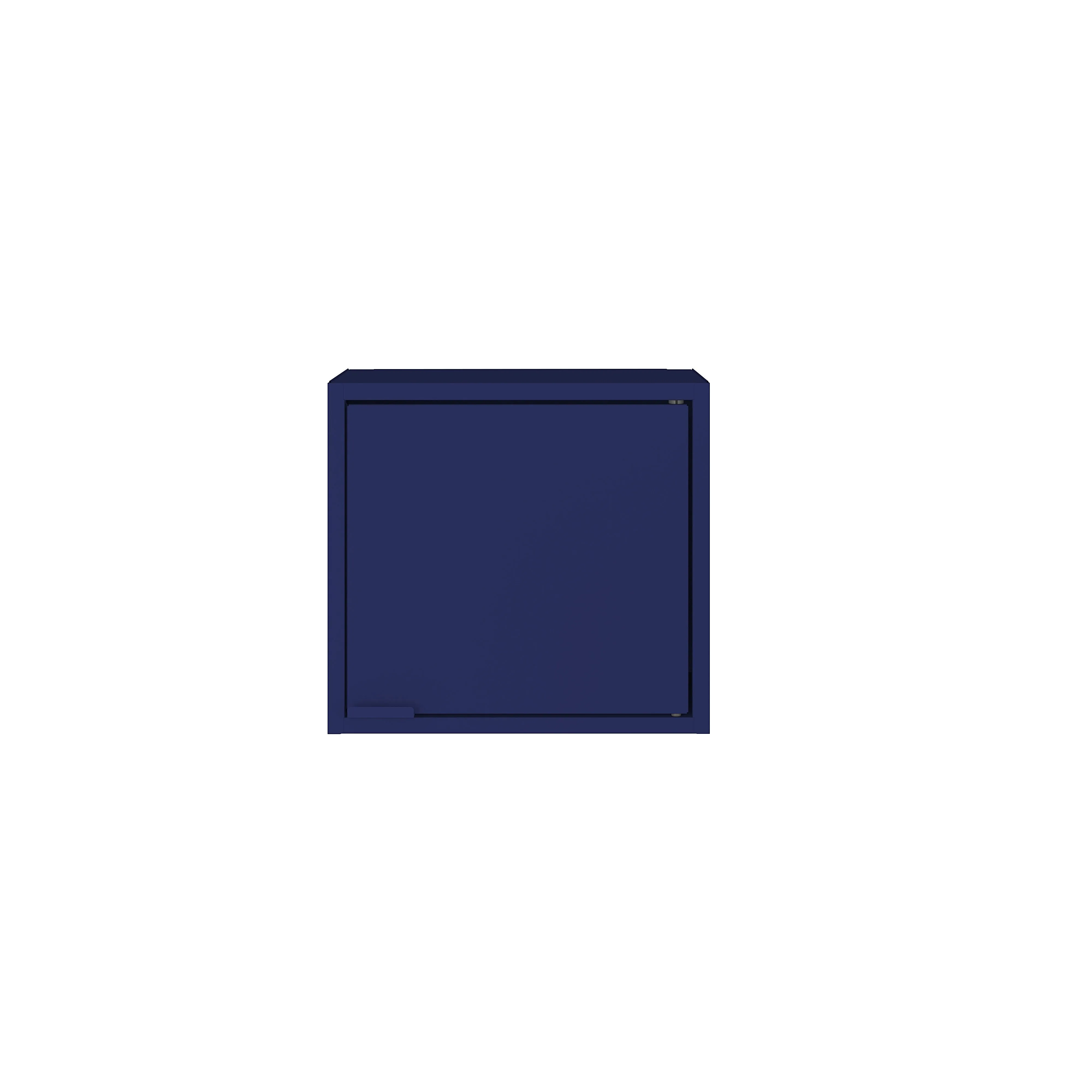 Smart 4-Piece 13.77" Floating Cabinet and Display Shelf in Blue