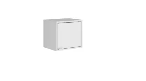 Smart Floating Cube Cabinet in White