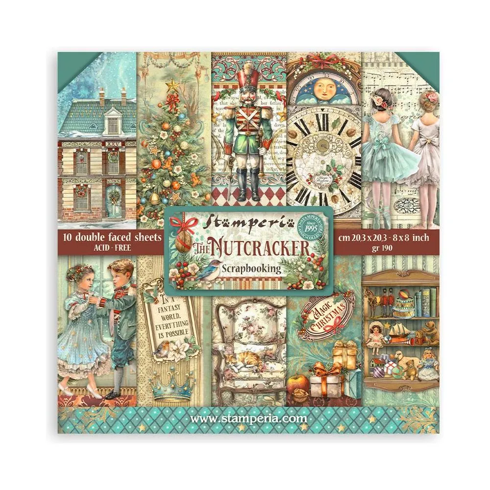 Stamperia -  The Nutcracker 8x8 Paper