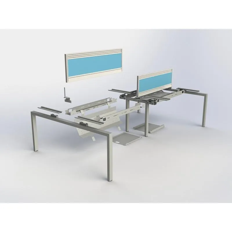 Standard Bench Desk System, 1600 Deep