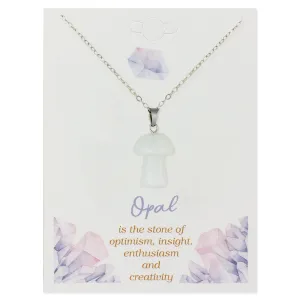 Stone Mushroom Necklace