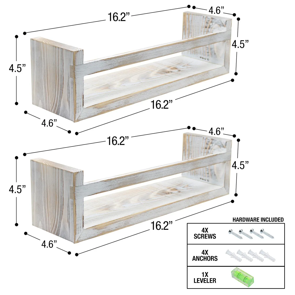 Wood floating shelve (Set of 2)