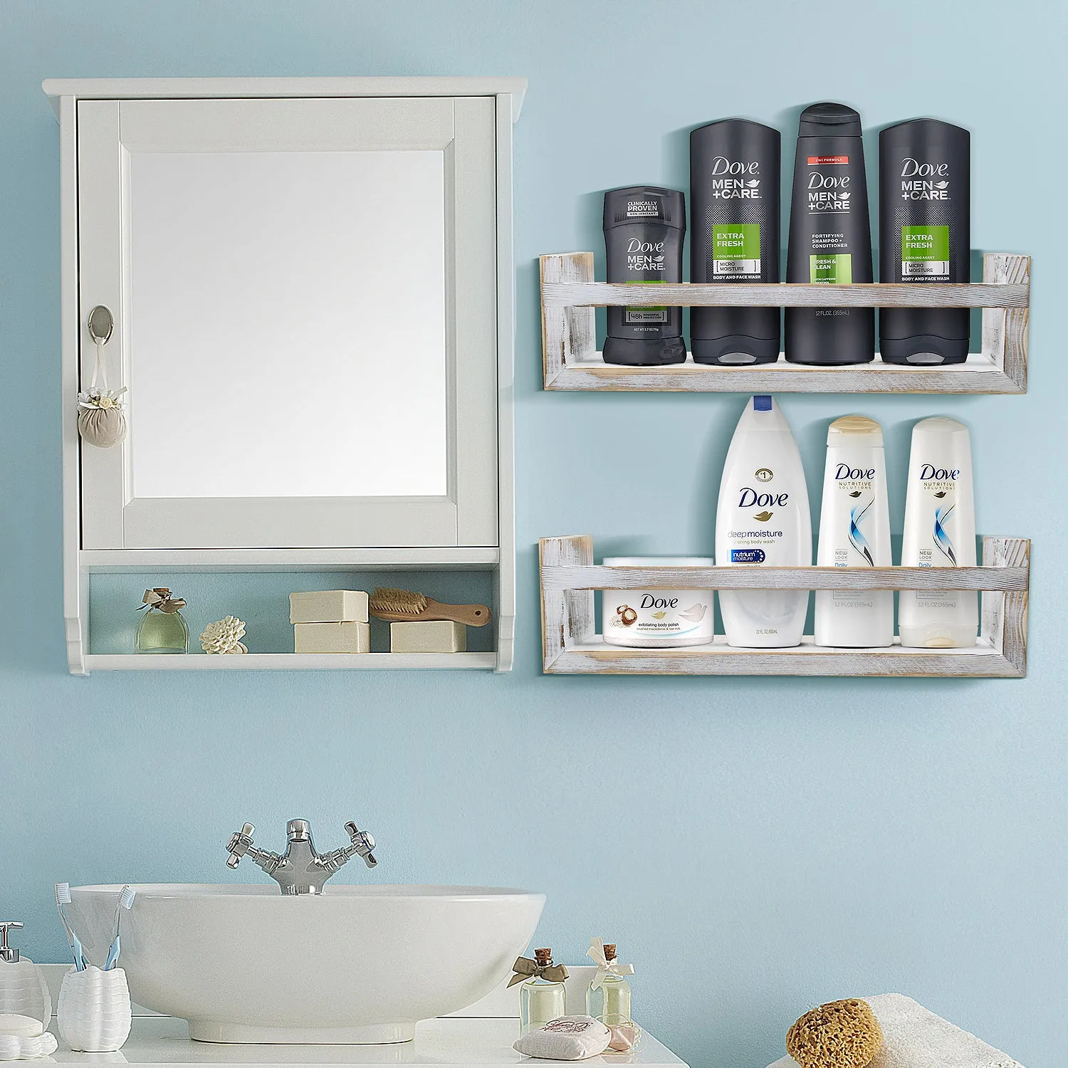 Wood floating shelve (Set of 2)