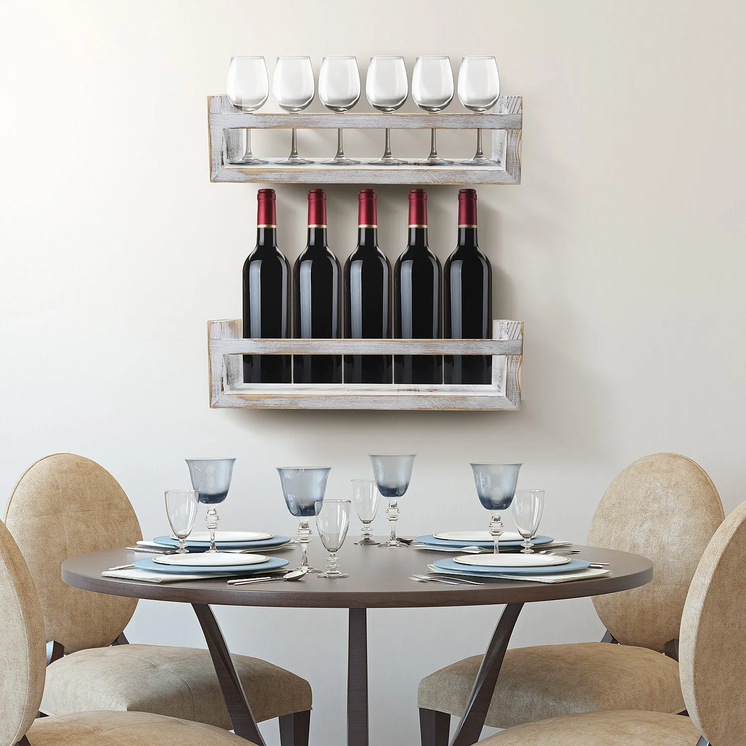 Wood floating shelve (Set of 2)